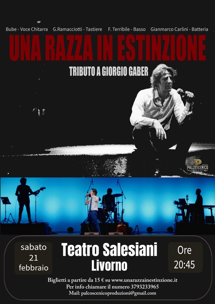 BUBE'S Band - "Una Razza in Estinzione - Tributo a Giorgio Gaber"