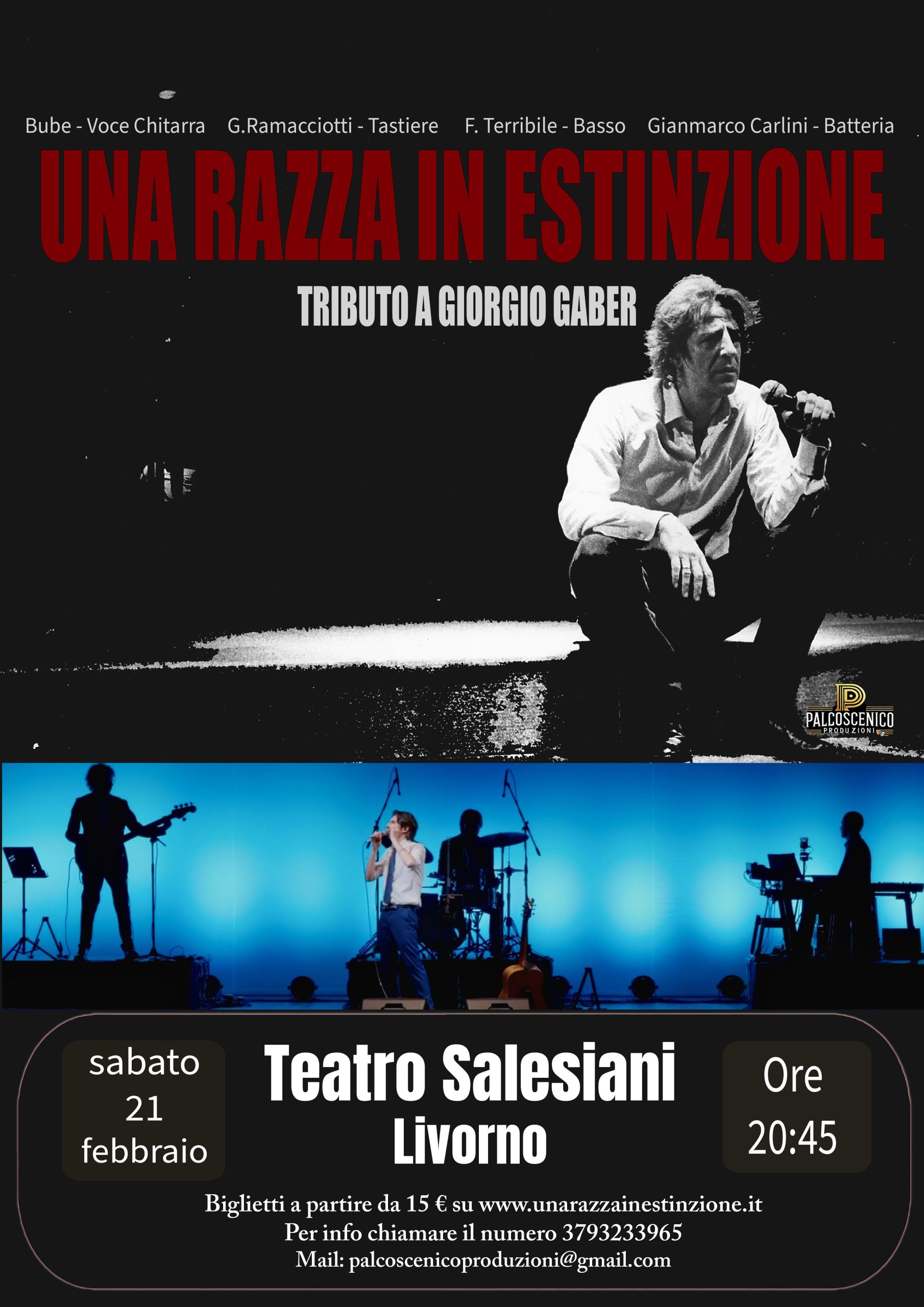 BUBE'S Band - "Una Razza in Estinzione - Tributo a Giorgio Gaber"